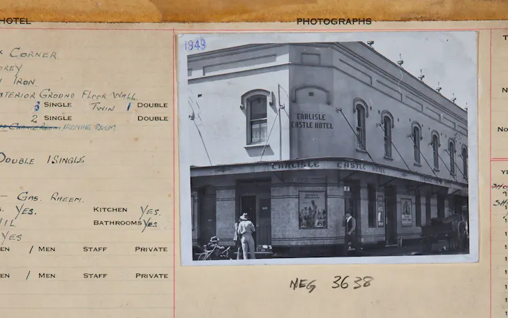 archival imagery of carlisle hotel