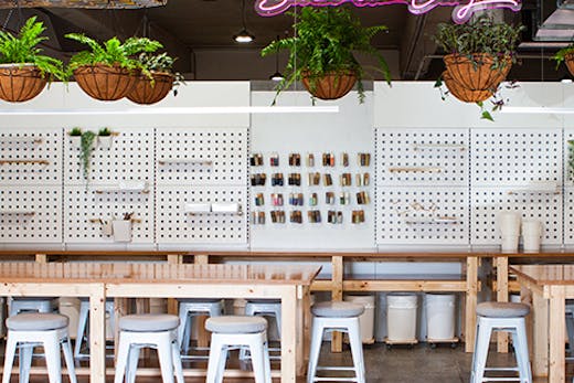 new ceramic studo with neon lights