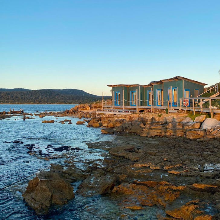 a shack on an island