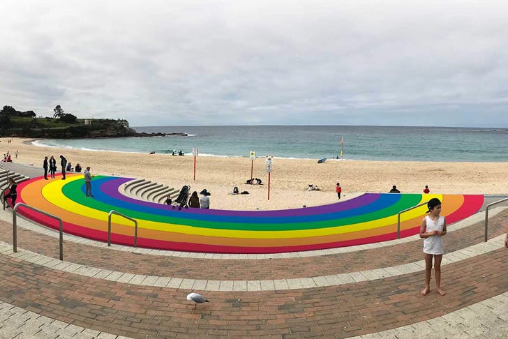 rainbow path at coogee beach