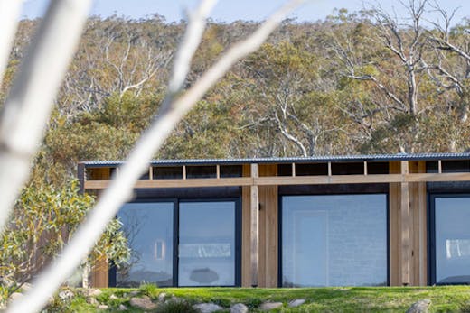hidden off grid cabin in alpine bush