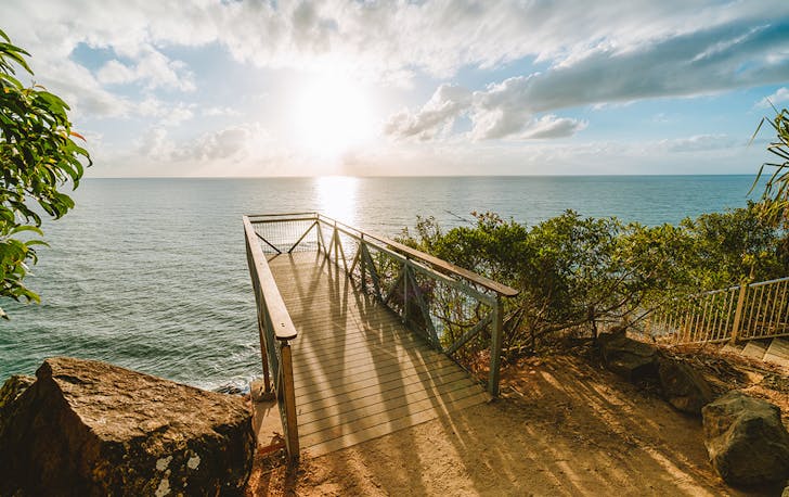 a sunset outlook at Port Douglas over the ocean