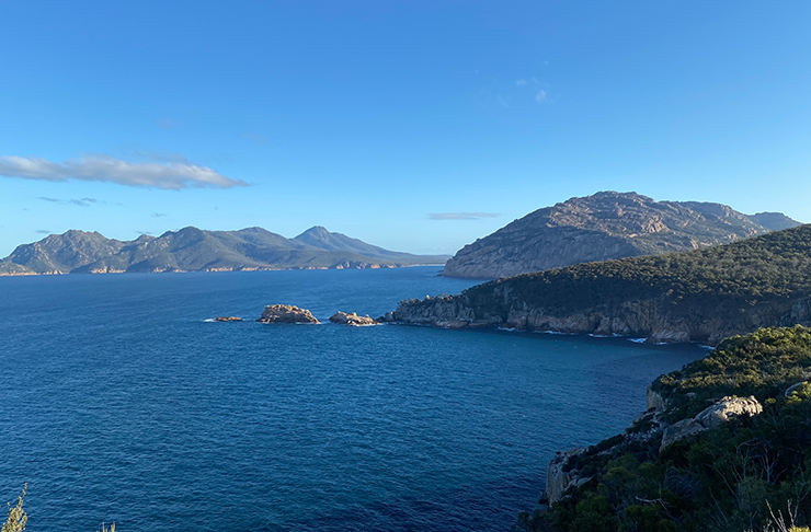 rugged mountains by the sea