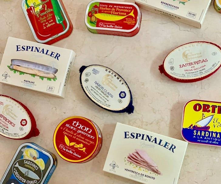 tins of sardines