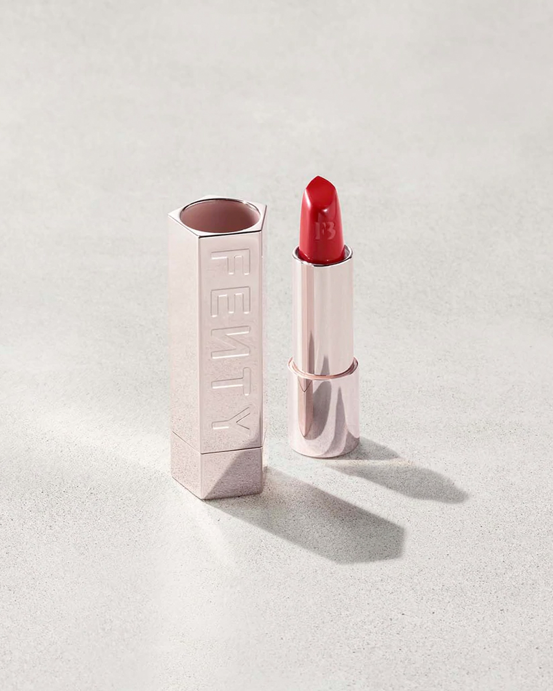 fenty beauty refillable lipstick with cap off