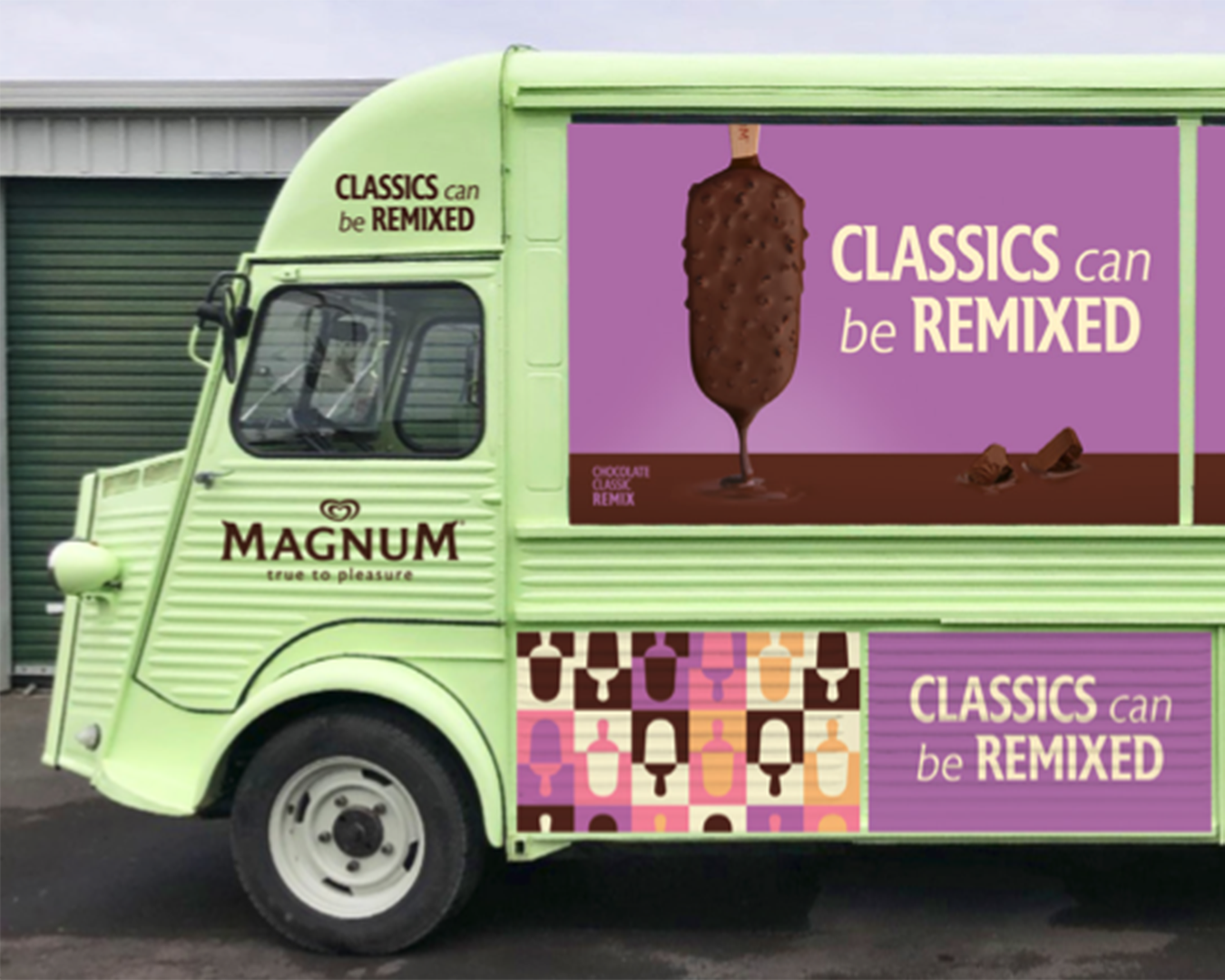 Magnum ice cream truck