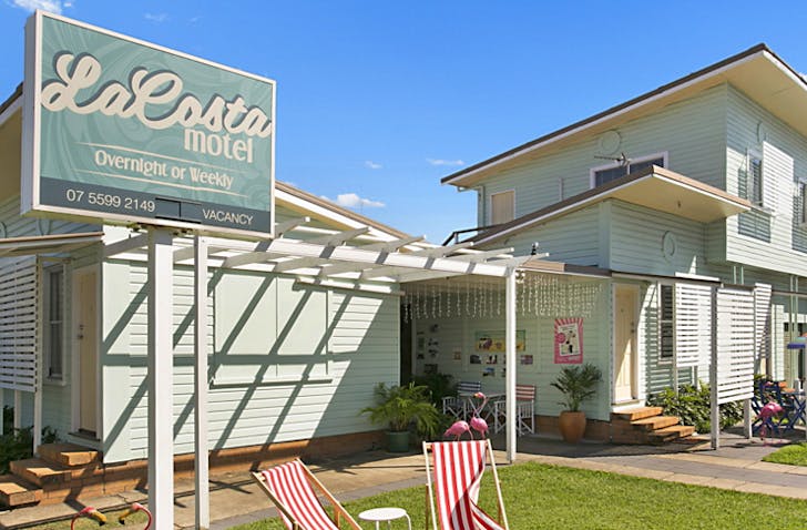 beach shack inspired motel