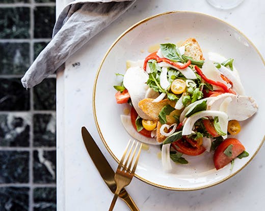 mediterranean salad on table
