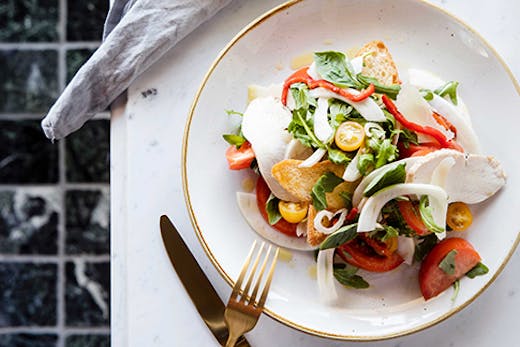 mediterranean salad on table