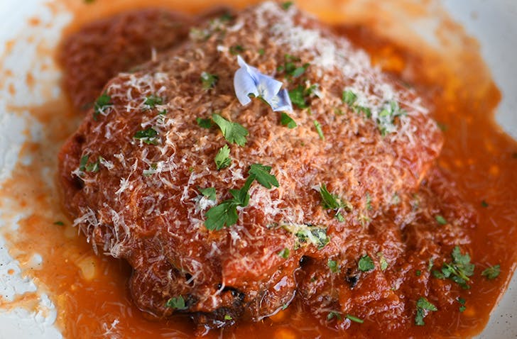 plate of lasagne