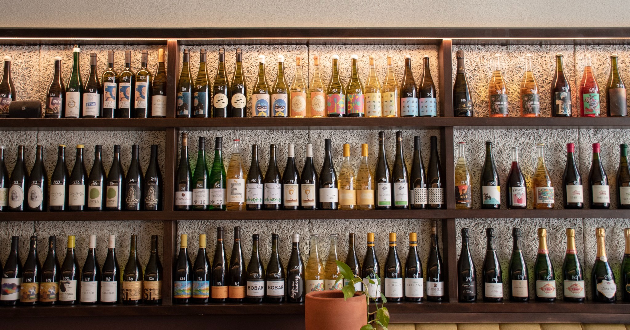 Leigh Street Wine Room interiors wine bottles