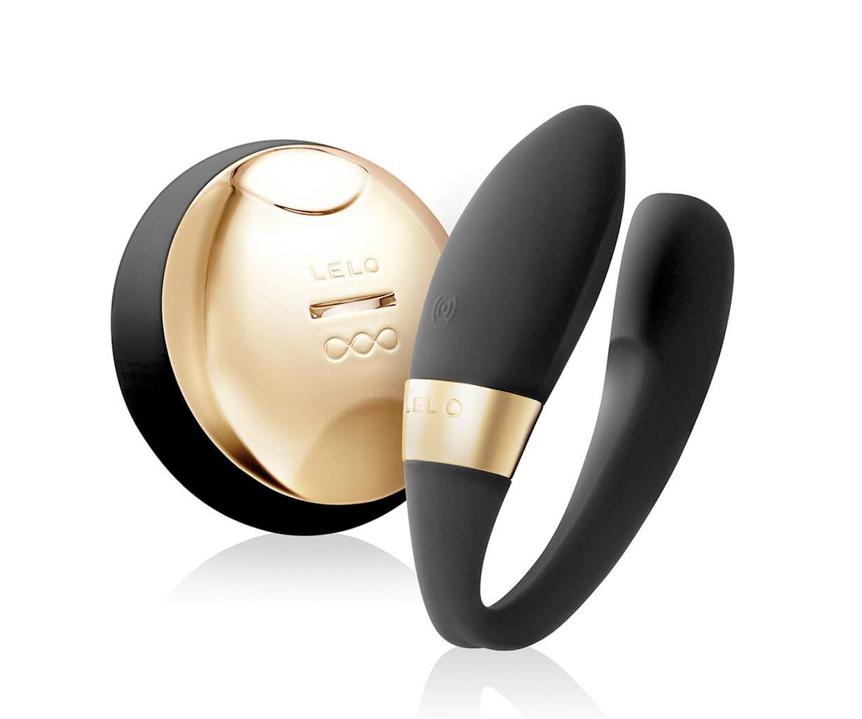 black and gold luxury vibrator for couples