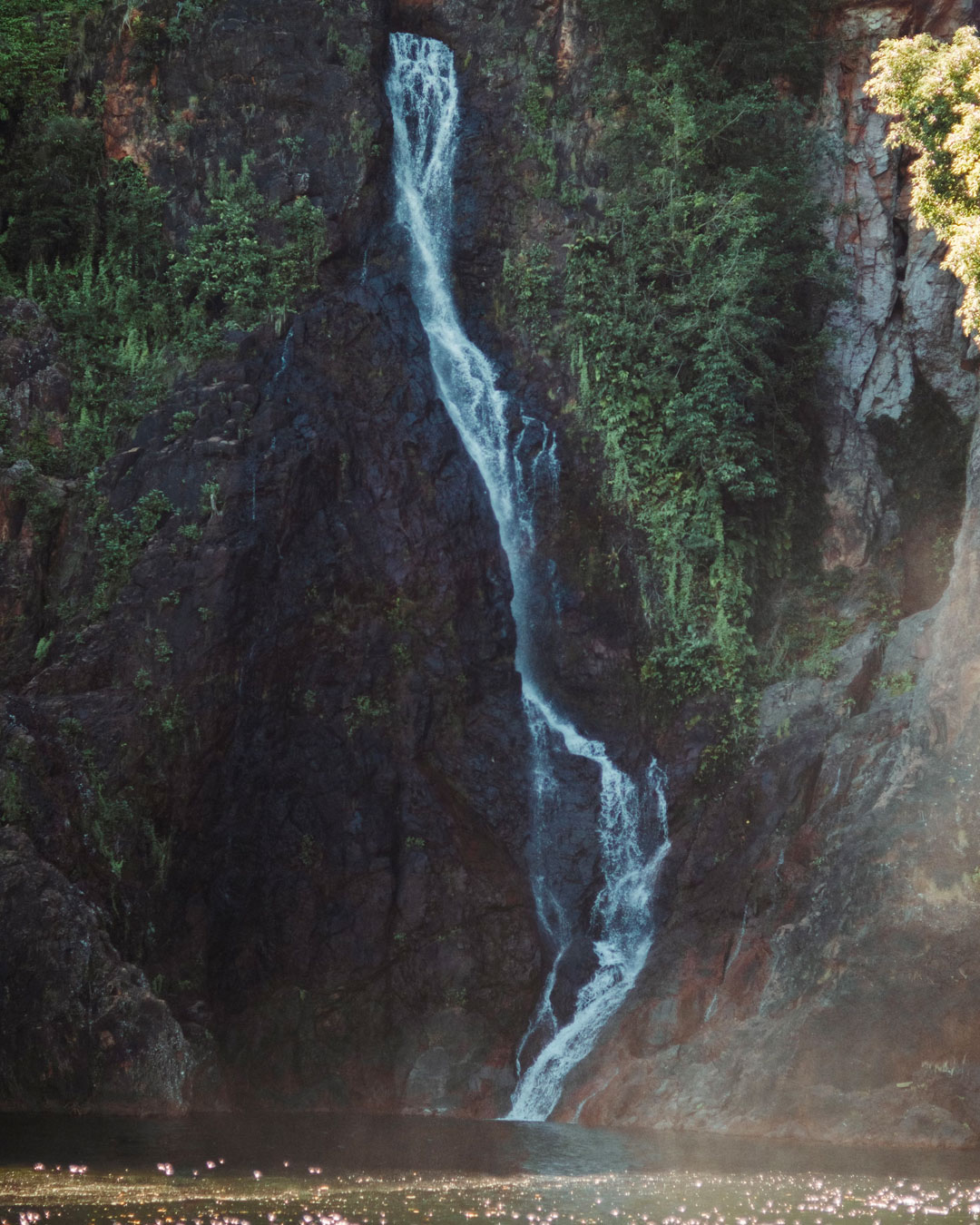 a running waterfall