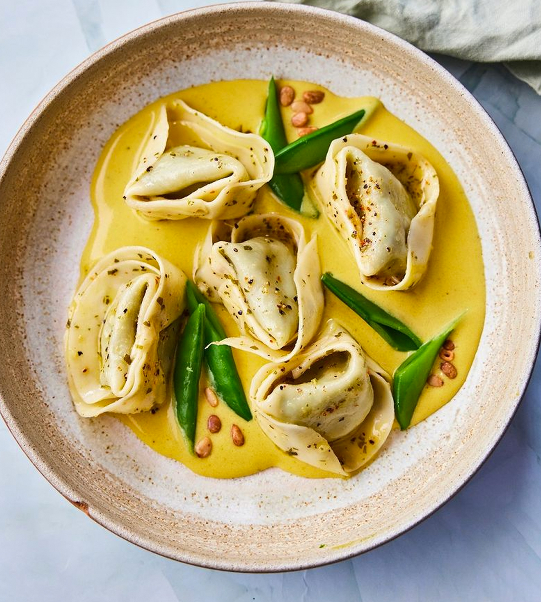 dumplings on a plate