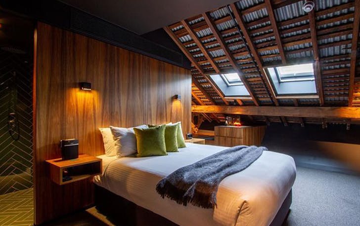 the interior of Moss Hotel, one of the best hotels in Hobart.