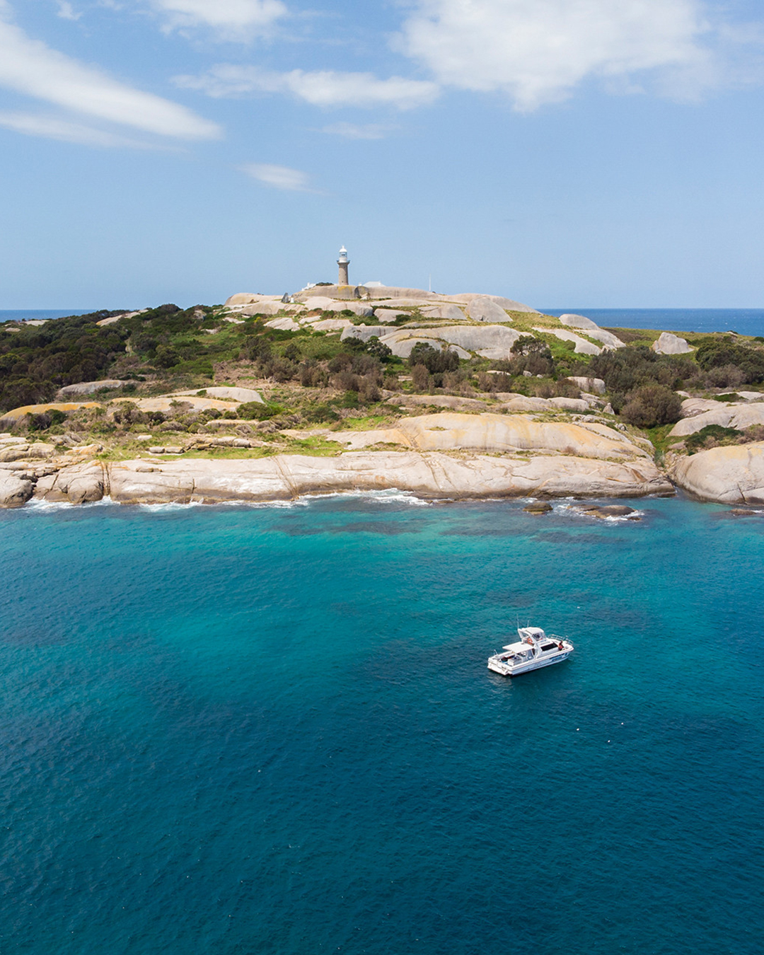 boat mooring at small island