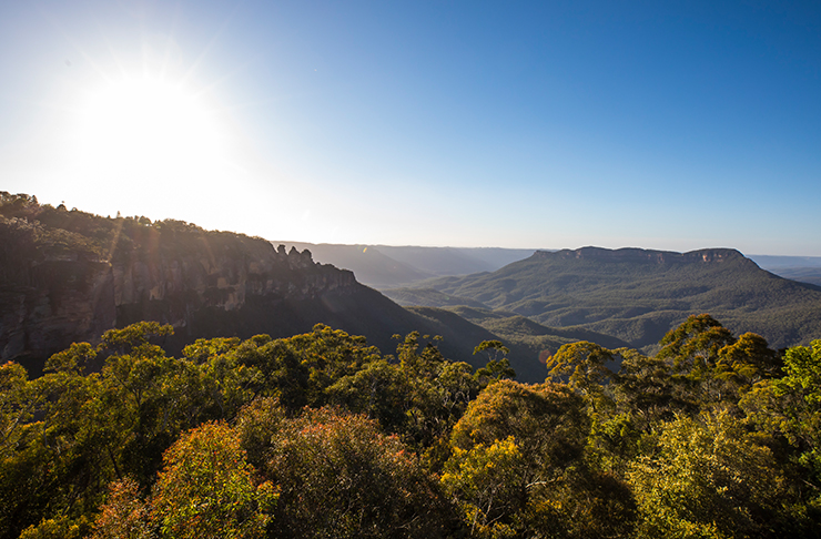 aerial view of Heathcote National Park