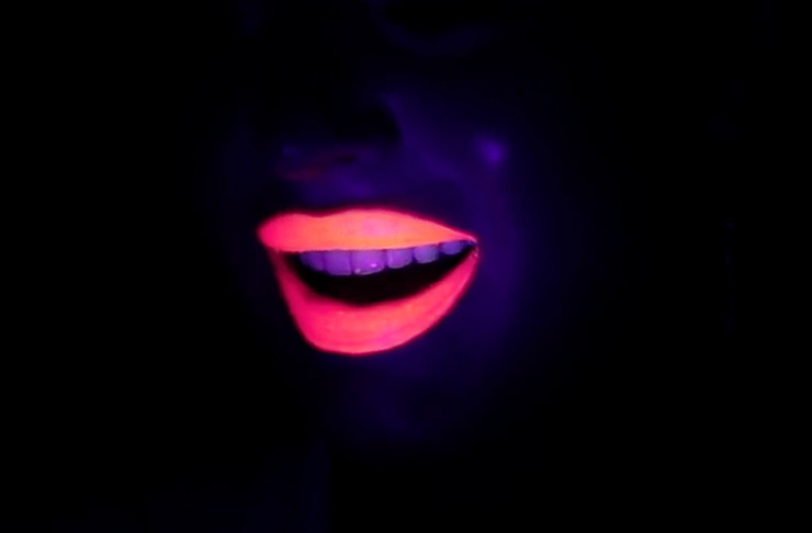 neon lipstick