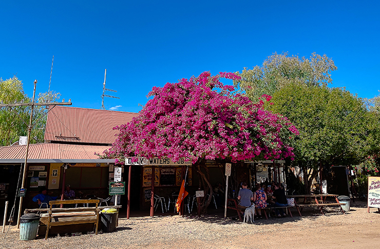 outback pub on sunny day