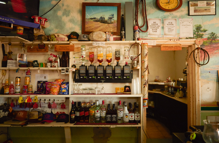 interior of old outback pubs