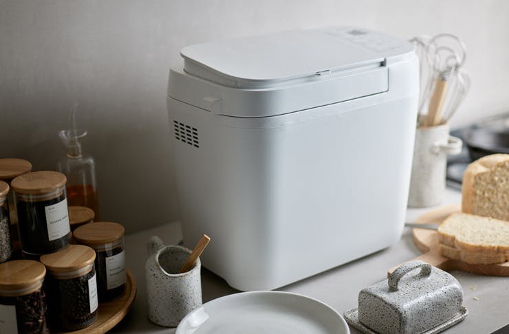 pansonic bread maker in kitchen