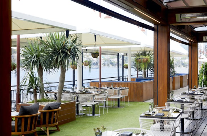 outdoor seating area at pier one sydney