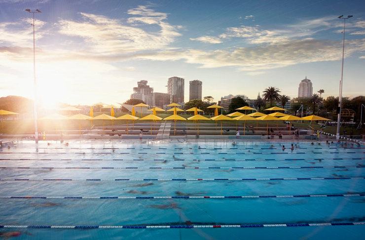 prince alfred pool at sunset