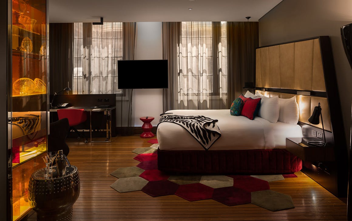 The junior suite at the QT Sydney
