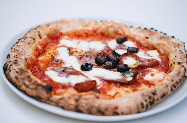 pizza on plate