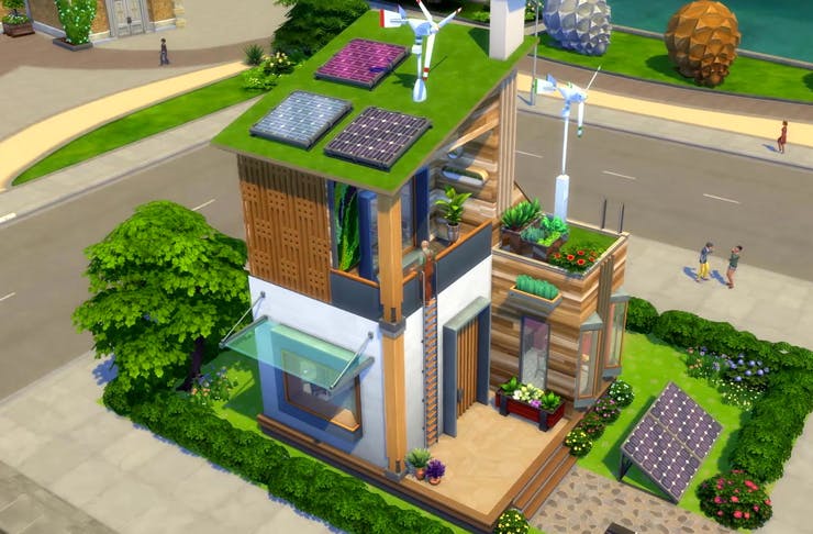 play mode of sims 4 eco living expansion pack