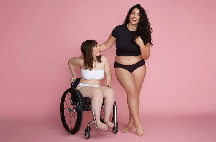 two girls wearing slick chicks underwear
