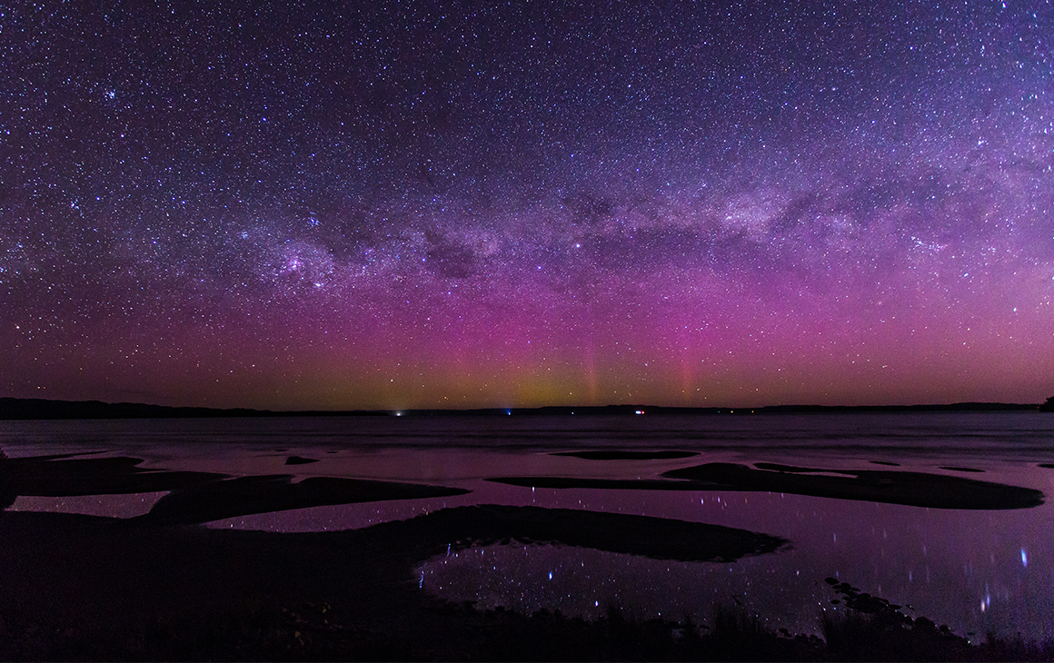 a stunning starlight sky in Tasmania
