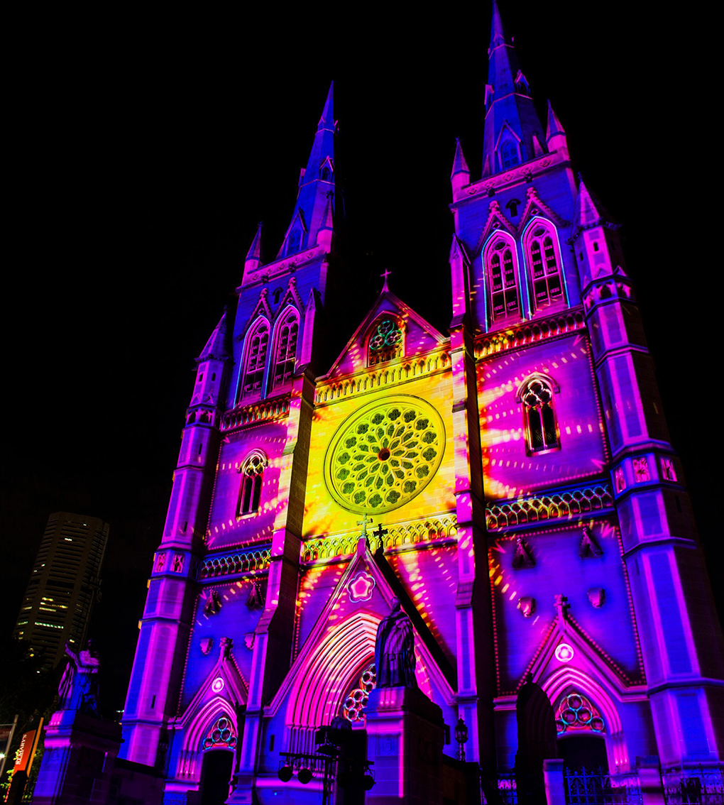 st marys cathedral during christmas