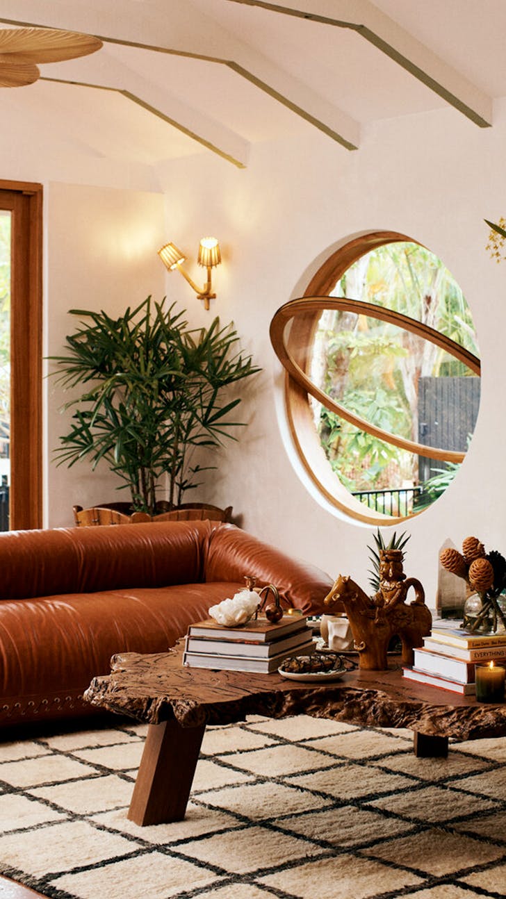 earthy 80s interior inside motel