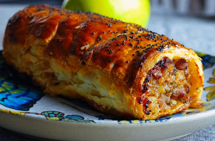 sausage roll on plate