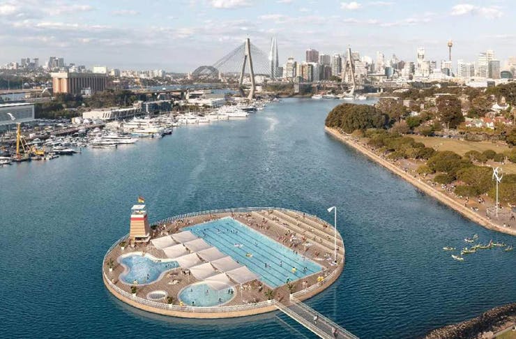 floating pool in sydney harbour