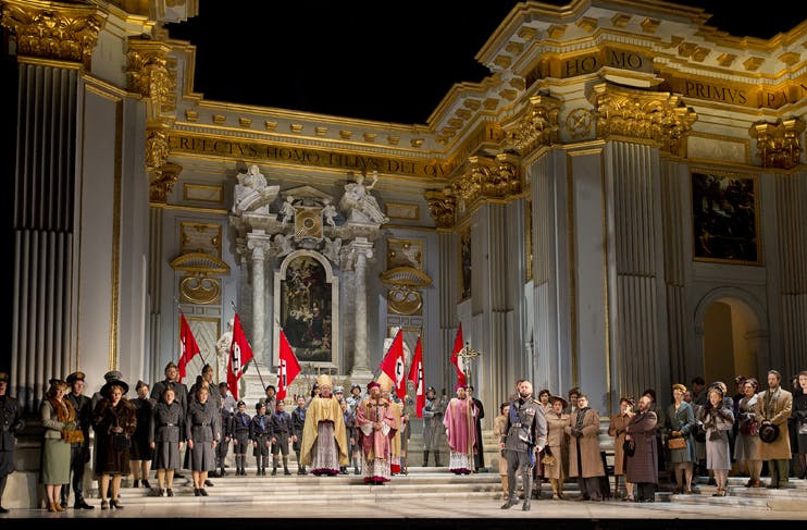 crowd of people on stage