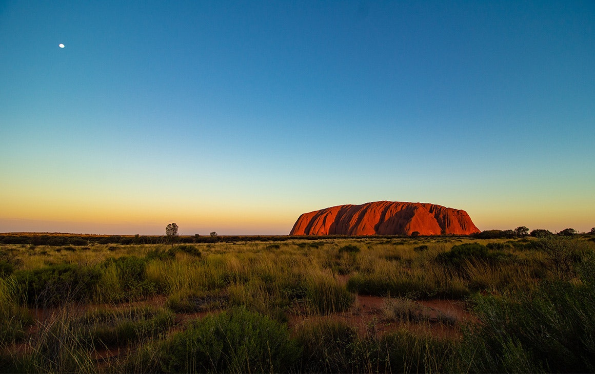 Uluru at dusk