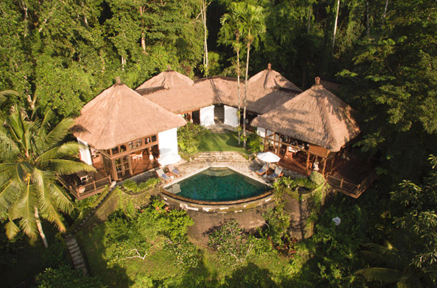 Kolam renang Villa Melati Ubud Bali