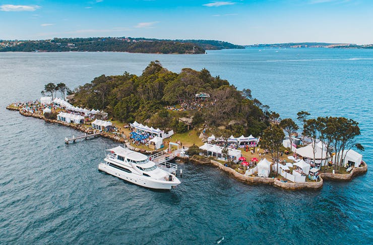 island festival in the middle of sydney harbour